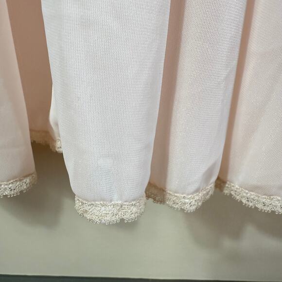 Vintage Van Raalte Babydoll Nightgown Women size 36 Nylon Gown Pink Coquette 60s - Picture 10 of 11